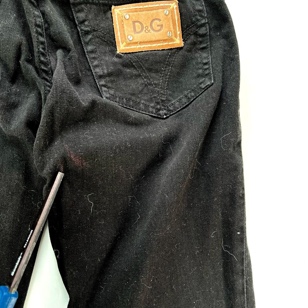 D&G Dolce & Gabbana Slimmy women’s black slim jeans pantd - Picture 8 of 10